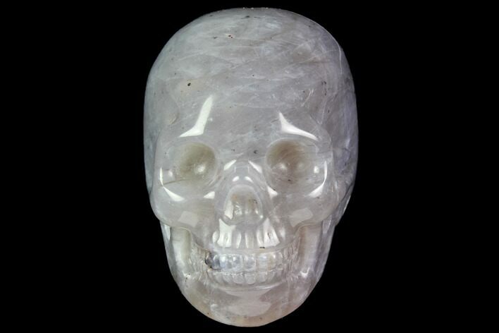 Realistic, Carved, Purple Fluorite Skull #116478